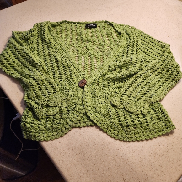 J1 - One Resource Green Cardigan Small - Picture 1 of 4